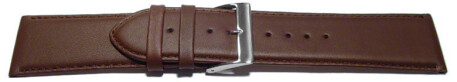 Bracelet de montre cuir de veau italien lisse marron 26mm 28mm