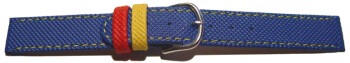Bracelet imperméable -aussi pour enfants- bleu - 12, 14, 16 mm