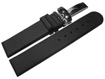 Bracelet de montre - cuir imperméabilisé - noir