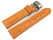 Bracelet montre déployante papillon cuir grain croco orange TiT 18mm 20mm 22mm 24mm 26mm 28mm