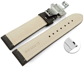 XL Bracelet montre échange rapide papillon cuir...