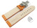 Bracelet montre échange rapide déployante papillon cuir orange TiT 18mm 20mm 22mm 24mm 26mm 28mm