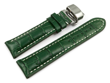 Boucle dployante papillon- rembourrage pais-croco-vert