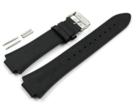 Bracelet de montre Casio pour EFS-S630BL-5AV  cuir, noir