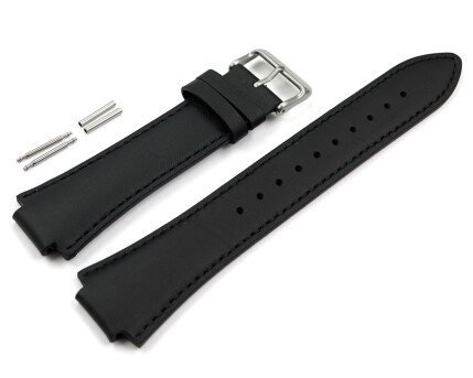 Bracelet de montre Casio pour EFS-S630BL-5AV  cuir, noir