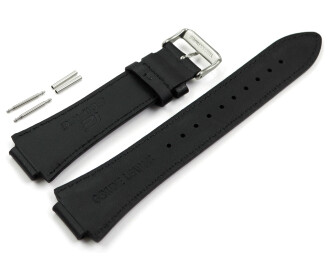 Bracelet de montre Casio pour EFS-S630BL-5AV  cuir, noir