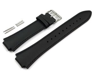 Bracelet de montre Casio pour EFS-S630BL-5AV  cuir, noir