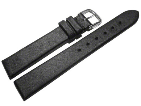 Bracelet montre noir lisse 8mm 10mm 12mm 14mm 16mm 18mm...