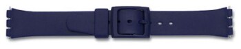 Bracelet-montre pour les montres Swatch à boucle ardillon-bleu
