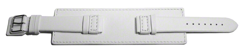 Bracelet De Montre En Cuir Lisse De Veau Jaune, Sans Couture, Avec Plaque Américaine - Neuf