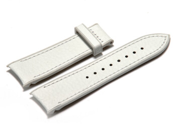 Festina bracelet de montre pour F16125/7, cuir, blanc