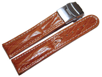 Bracelet de montre - Deployante - Bark - cuir de veau -...