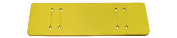 Plaque américaine / Pad pour bracelets de montre en 15, 16, 17, 18, 19, 20, 21 et 22 mm - cuir jaune