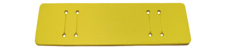 Plaque américaine pour bracelets de montre en 8, 9, 10, 11, 12, 13 et 14 mm - cuir jaune