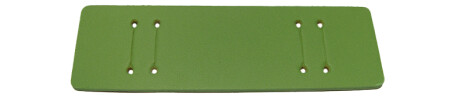 Plaque américaine / Pad pour bracelets de montre en 15, 16, 17, 18, 19, 20, 21 et 22 mm - cuir vert