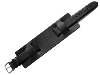 Bracelet de montre en cuir lisse de veau - sans couture -...