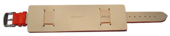 Bracelet de montre en cuir lisse de veau - sans couture -...