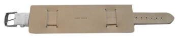 Bracelet de montre en cuir lisse de veau - sans couture -...