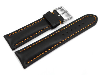 Bracelet montre rembourrage épais noir couture...