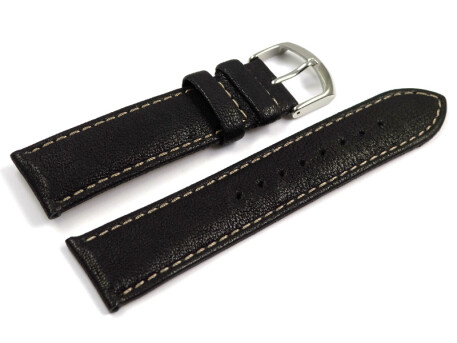 Bracelet de montre Lotus p.15276, cuir noir