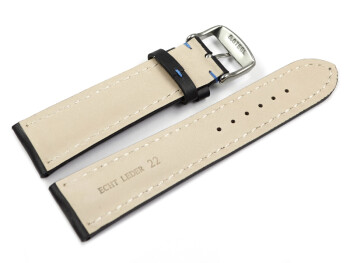 Bracelet montre rembourrage épais noir couture...
