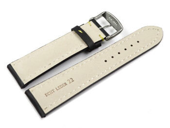 Bracelet montre rembourrage épais noir couture...