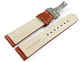 Bracelet de montre - Bark - cuir de veau véritable - marron